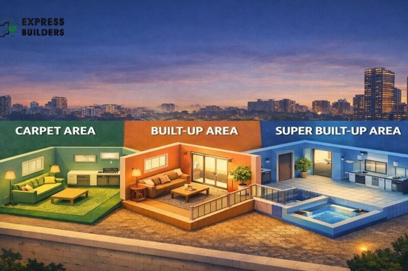Carpet Area vs Built-up Area vs Super Built-up Area: A Complete Guide for Homebuyers in Delhi NCR
