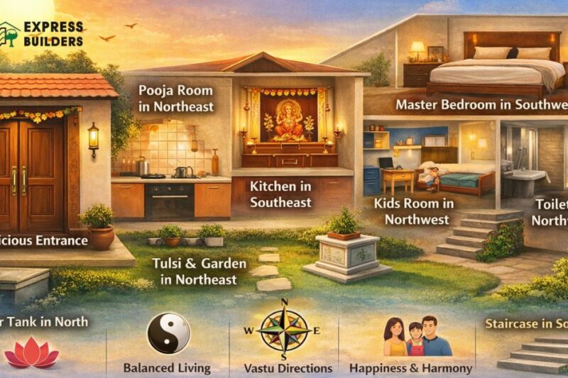 East Facing House Vastu Plan for Positive Energy Homes