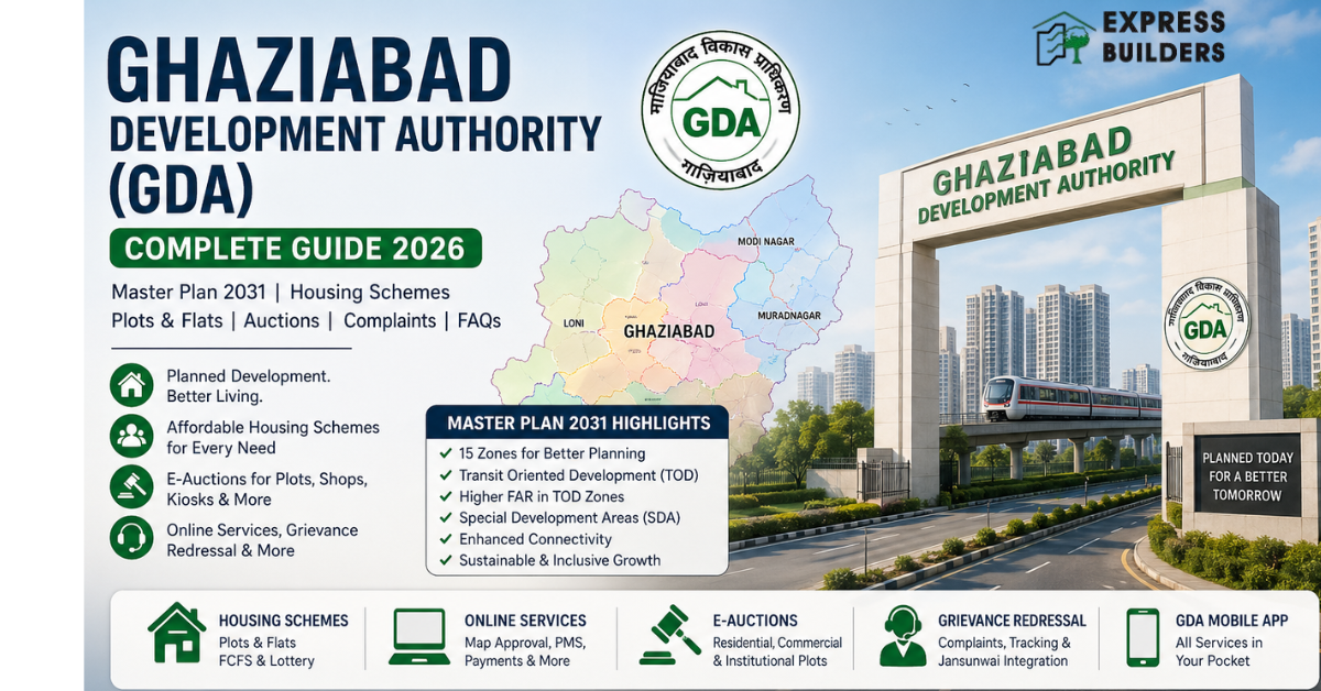 Ghaziabad Development Authority (GDA): Schemes & Master Plan 2031
