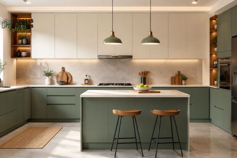 Two Colour Combination for Kitchen Laminates: Style Meets Function
