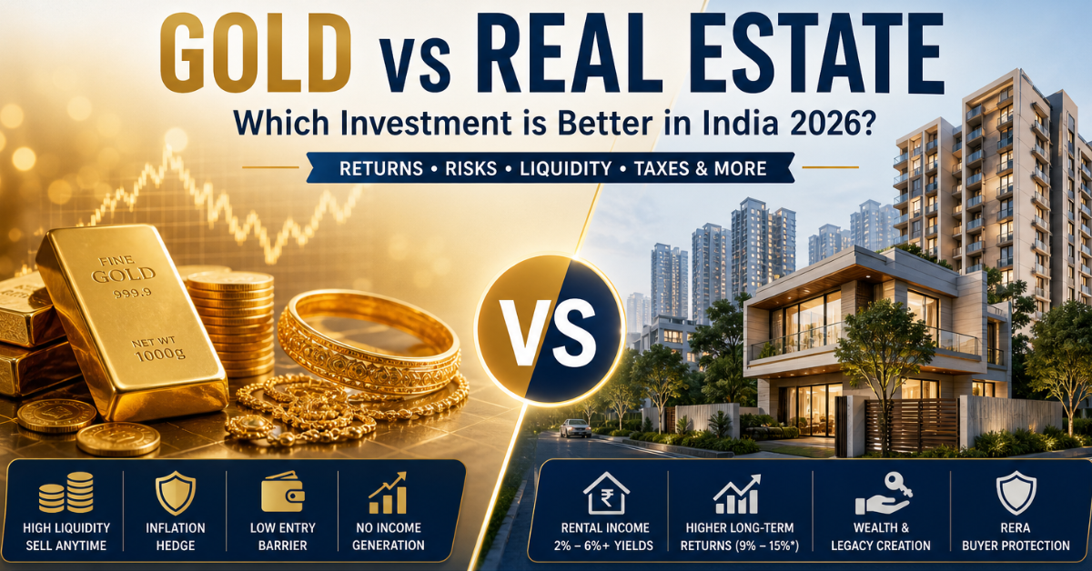 Gold vs Real Estate Investment in India 2026: Which is Better?
