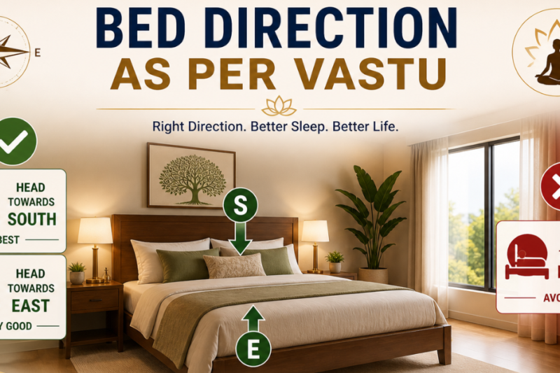 Bed Direction as Per Vastu: Best Sleeping Positions, Bed Placement Tips & Vastu Guidelines for Peaceful Sleep