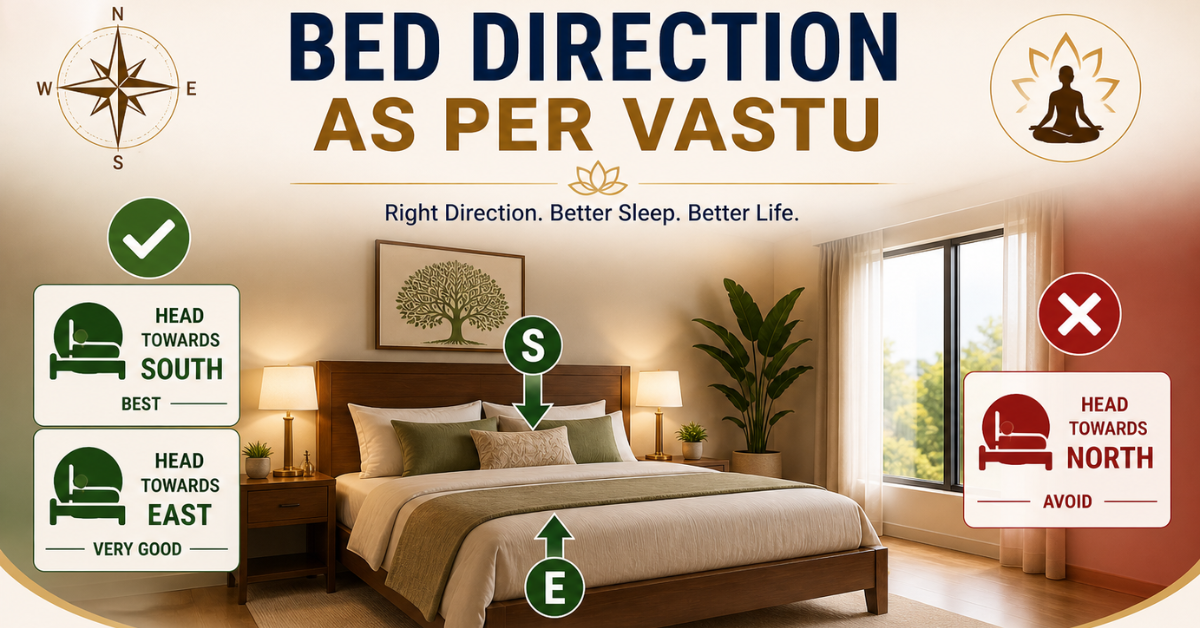 Bed Direction as Per Vastu: Best Sleeping Direction & Bed Placement Tips
