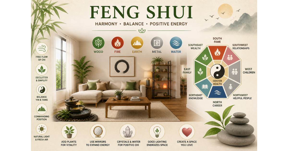 Feng Shui Guide 2026: Tips, Rules, Bagua Map & Home Application