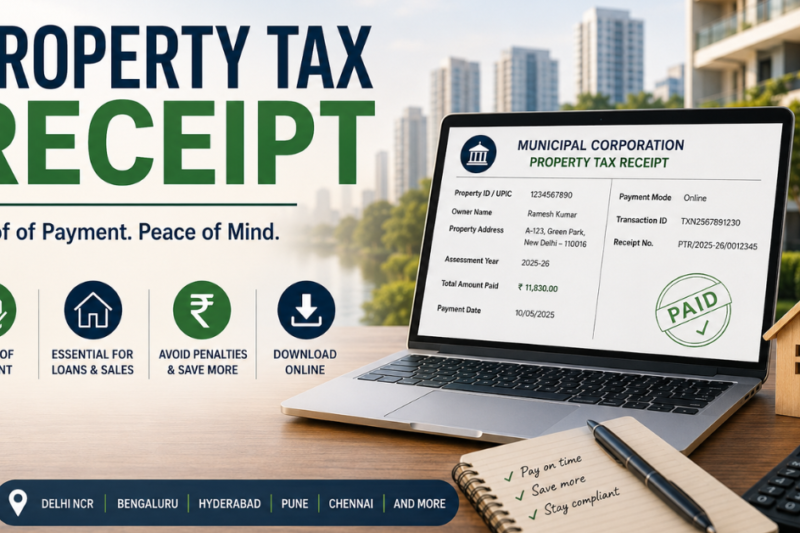 Property Tax Receipt: Complete 2026 Guide to Understanding, Downloading, and Managing Your Property Tax Documents in India
