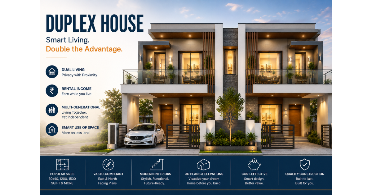 Duplex House: Designs, Plans, Costs & Trends in Delhi NCR 2026