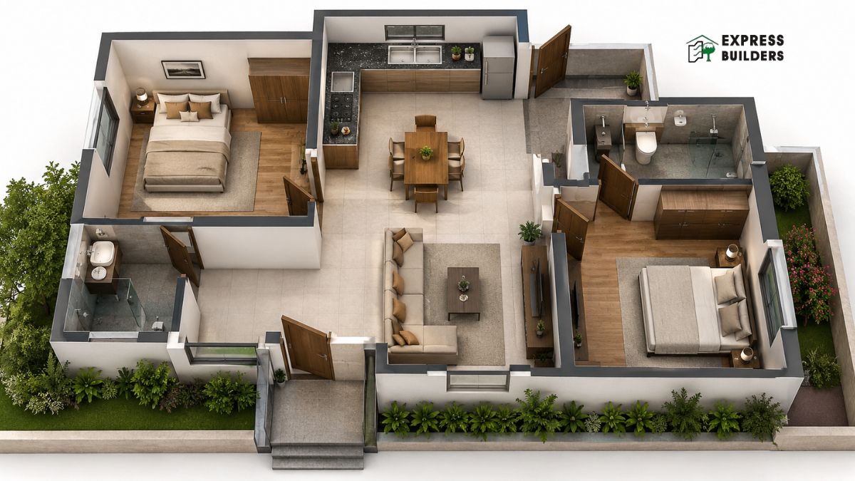 2 BHK House Plan