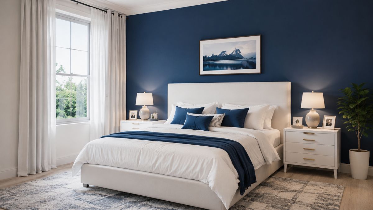 Calming Blue and Crisp White