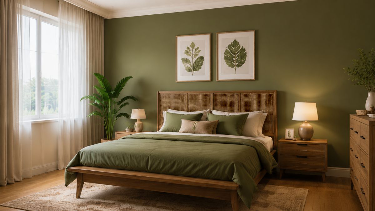 Earthy Green and Cream