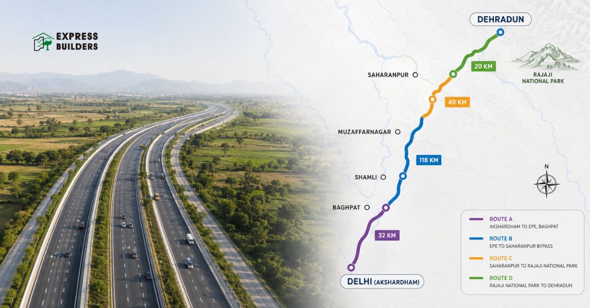 delhi dehradun expressway map