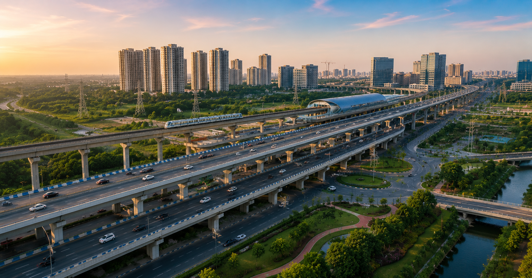 Greater Noida's Double Decker Flyover