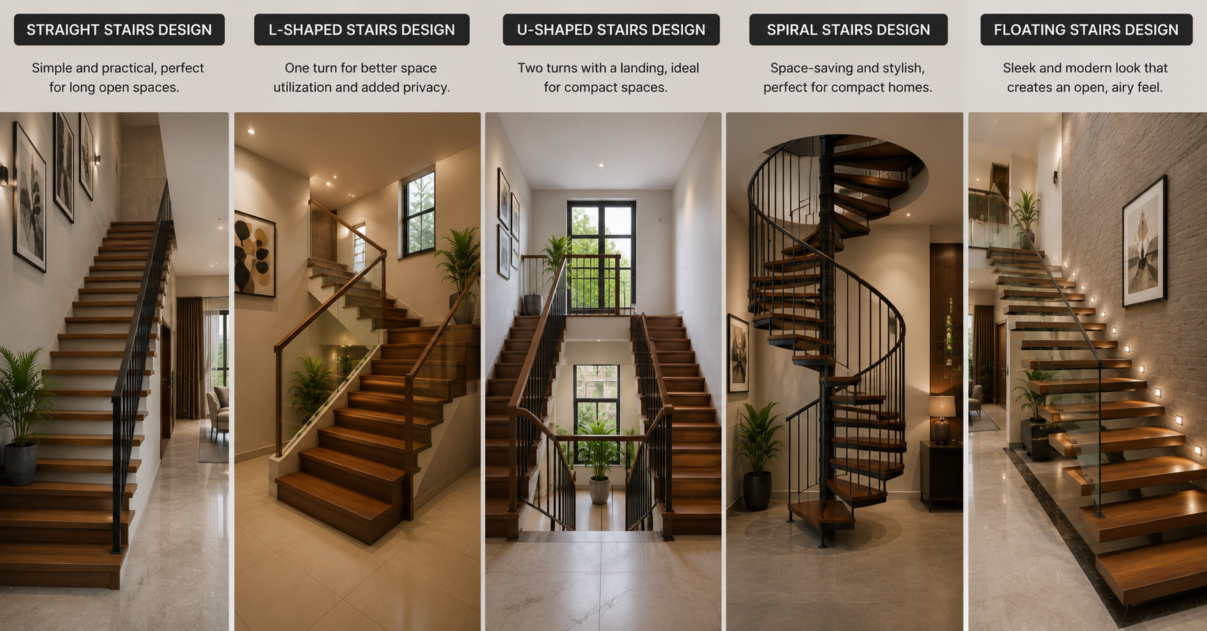 Stairs design for duplex house