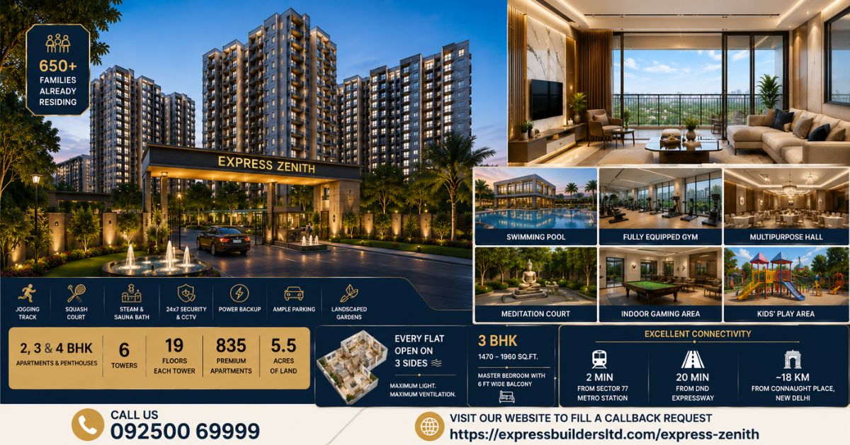 3 bhk flats in sector 77 noida