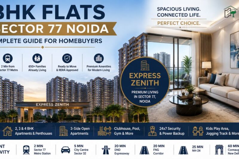 3 BHK Flats in Sector 77 Noida: A Complete Guide for Homebuyers