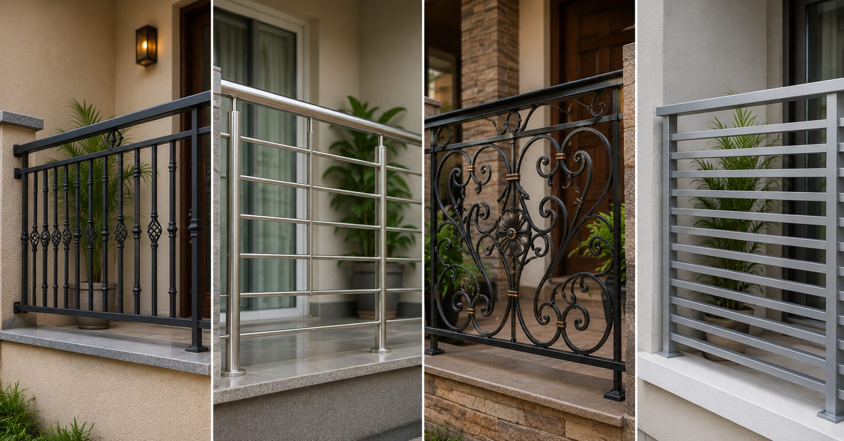 House front veranda grill design