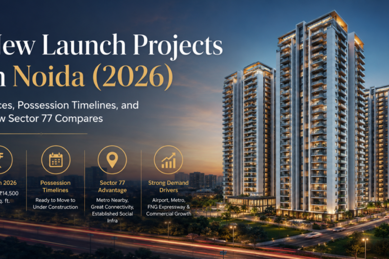 New Launch Projects in Noida (2026): Prices, Possession Timelines, and How Sector 77 Compares