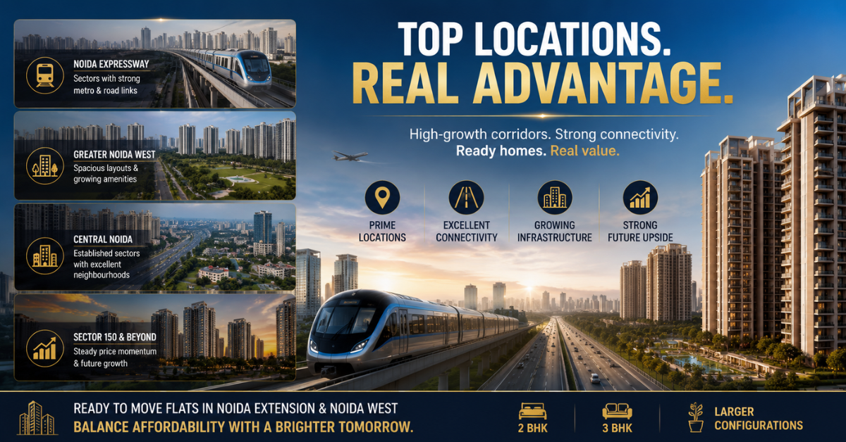 ready for possession flats in noida
