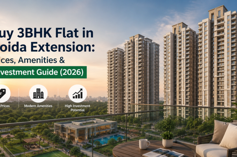 Buy 3BHK Flats in Noida Extension: Prices, Amenities & Investment Guide (2026)