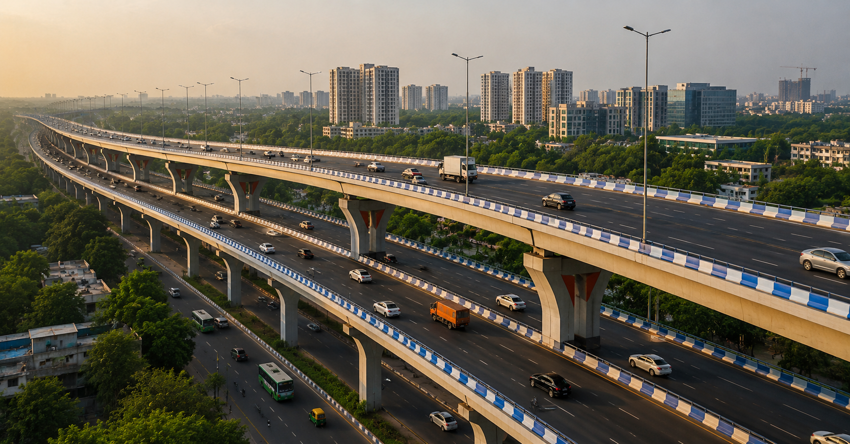 Greater Noida's Double Decker Flyover