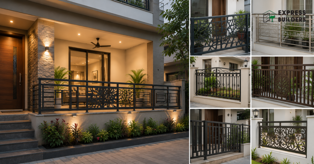House front veranda grill design