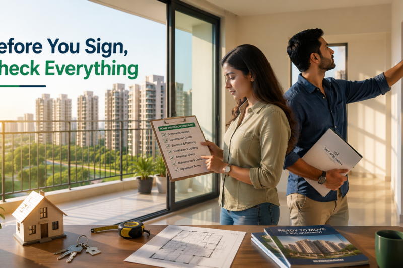 Ready to Move 3 BHK Flats in Greater Noida: What Smart Homebuyers Check Before Signing the Agreement
