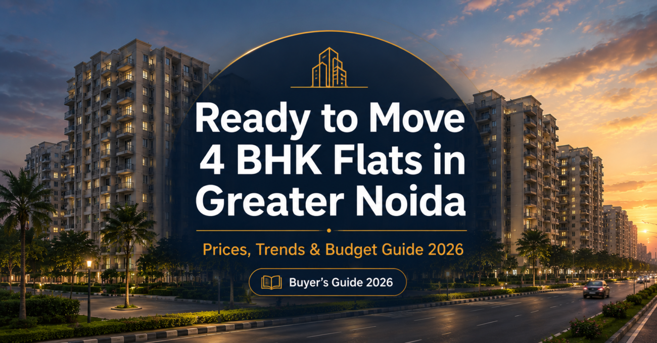 ready to move 4 bhk flats in greater noida- premium gated community at golden hour
