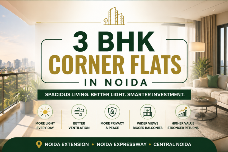 3 BHK Corner Flats in Noida: Your Complete Guide to Spacious Living and Smart Investment