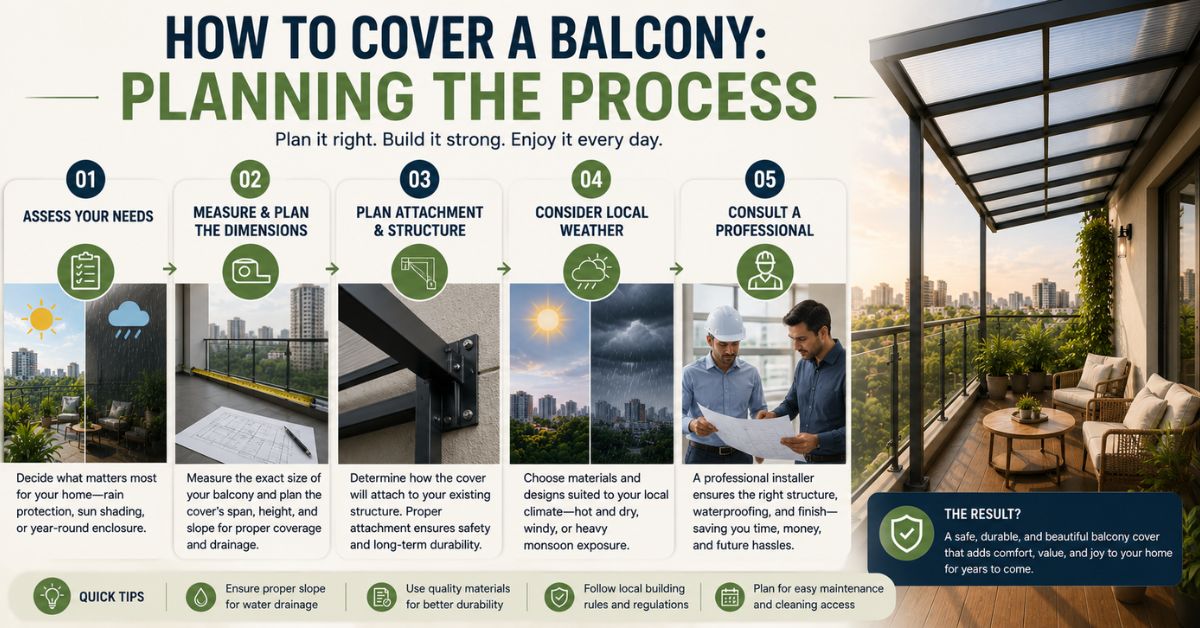 Balcony cover