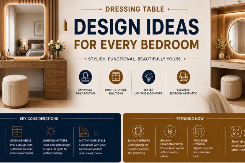 Dressing Table Design Ideas for Every Bedroom