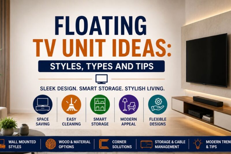 Floating TV Unit Ideas: Styles, Types and Tips