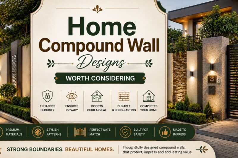 Home Compound Wall Designs Worth Considering