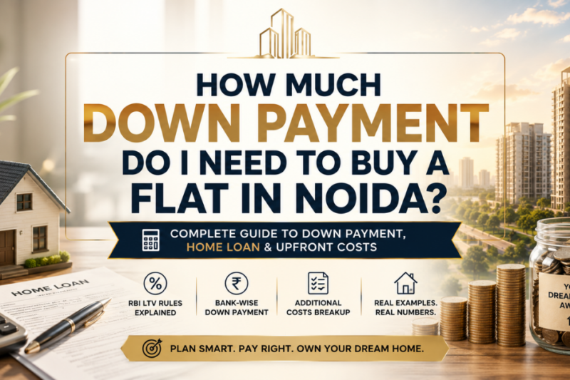 How Much Down Payment Do I Need to Buy a Flat in Noida?
