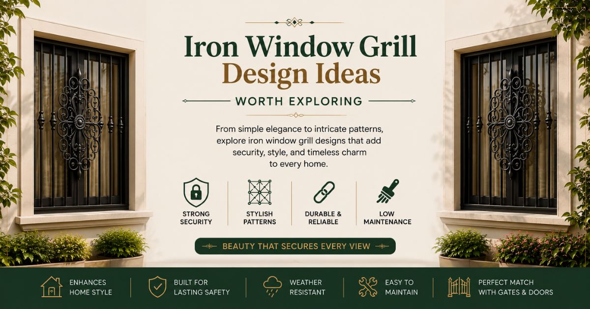 Iron window grill design