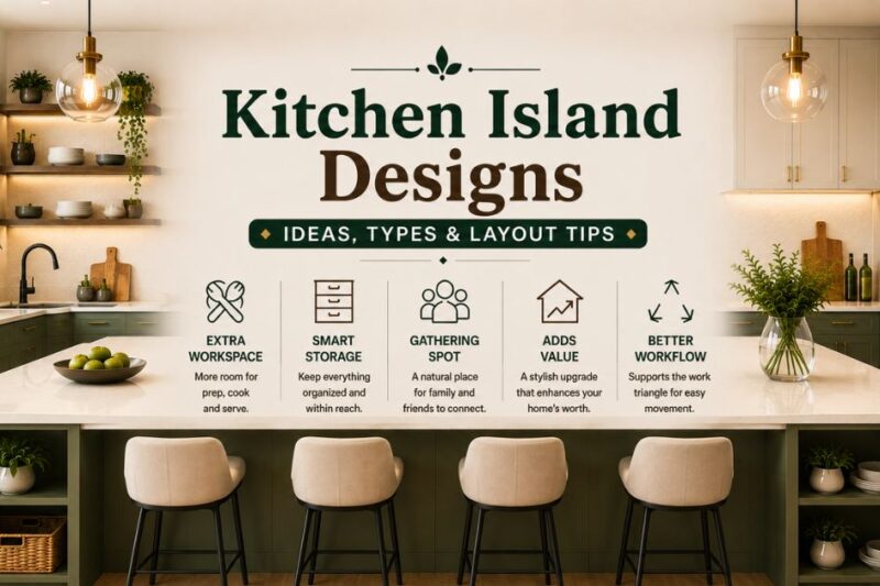 Kitchen Island Designs: Ideas, Types and Layout Tips