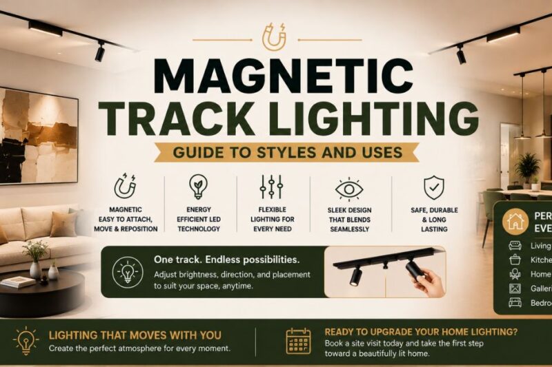 Magnetic Track Lighting: Guide to Styles and Uses