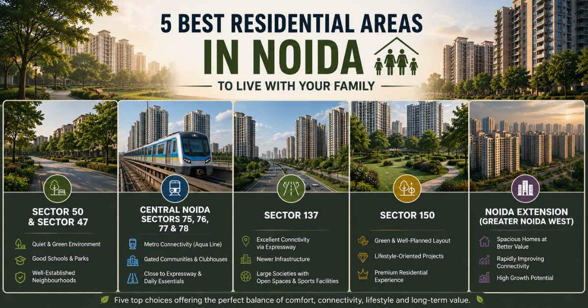 Best Sectors to Live in Noida for Family 2026