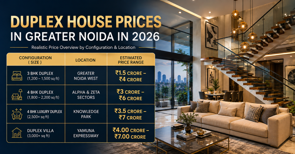Duplex Houses for Sale in Greater Noida- 2026 Guide