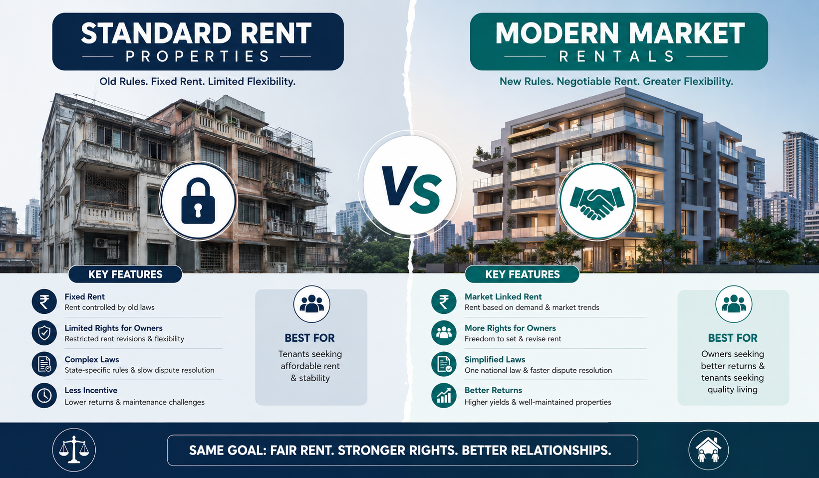 Is rent fixed under the Rent Control Act 2026 – standard rent vs market rent