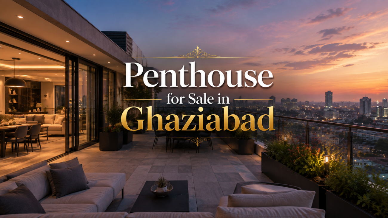 Penthouse for sale in Ghaziabad with private terrace and skyline view