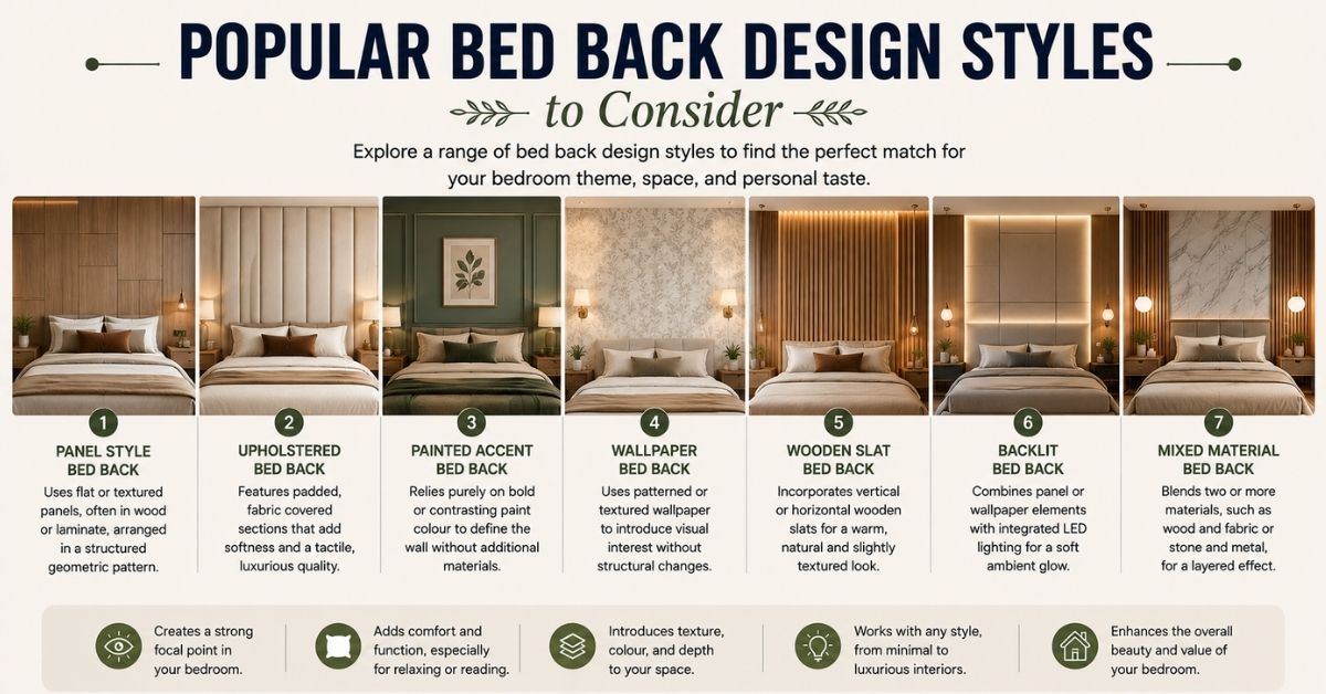 Bed back design