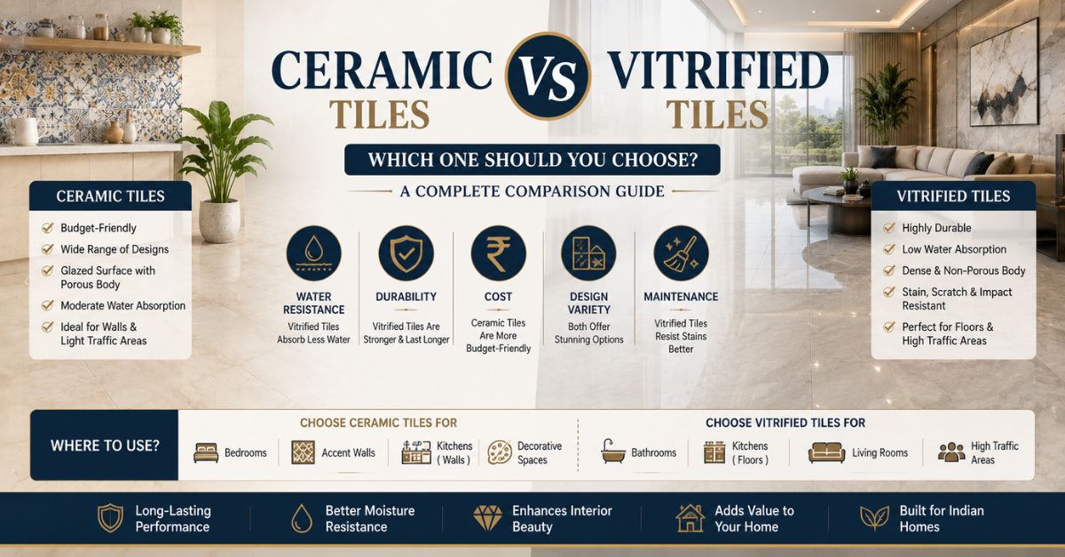 ceramic vs vitrified tiles