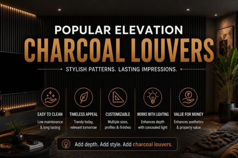 Charcoal Louvers: Design Ideas Worth Considering