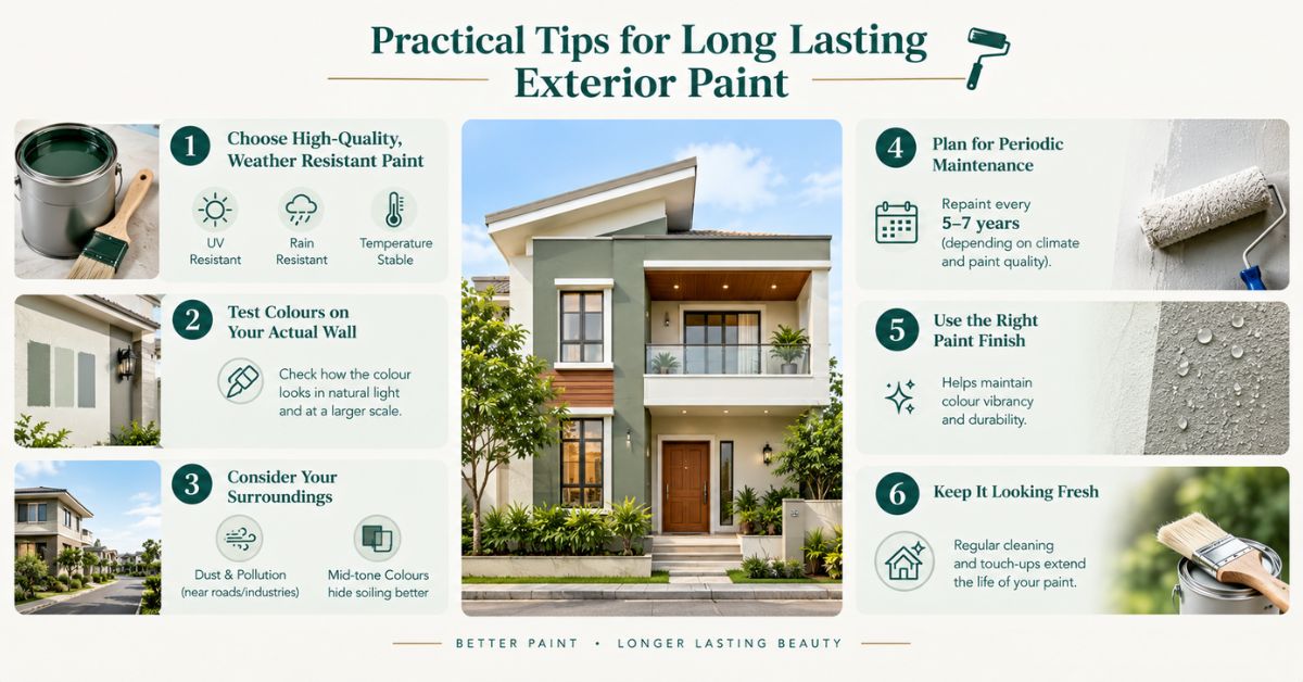 Exterior Wall Paint Colour Combination
