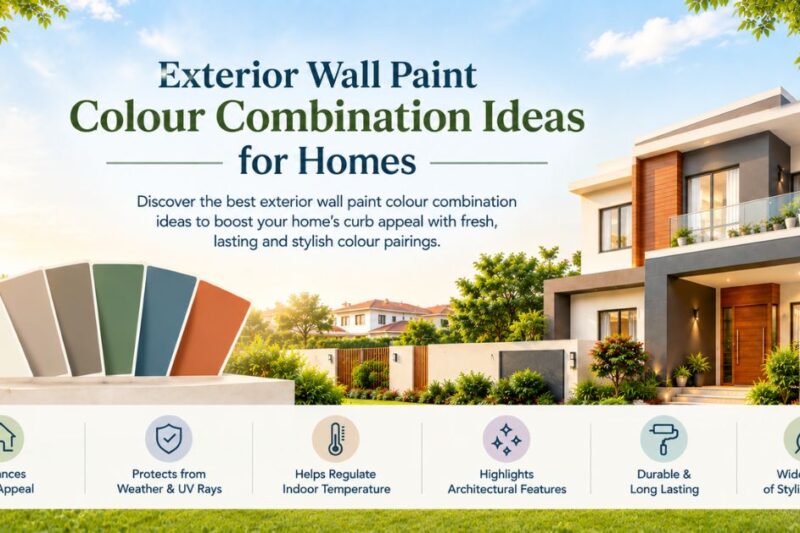 Exterior Wall Paint Colour Combination Ideas for Homes