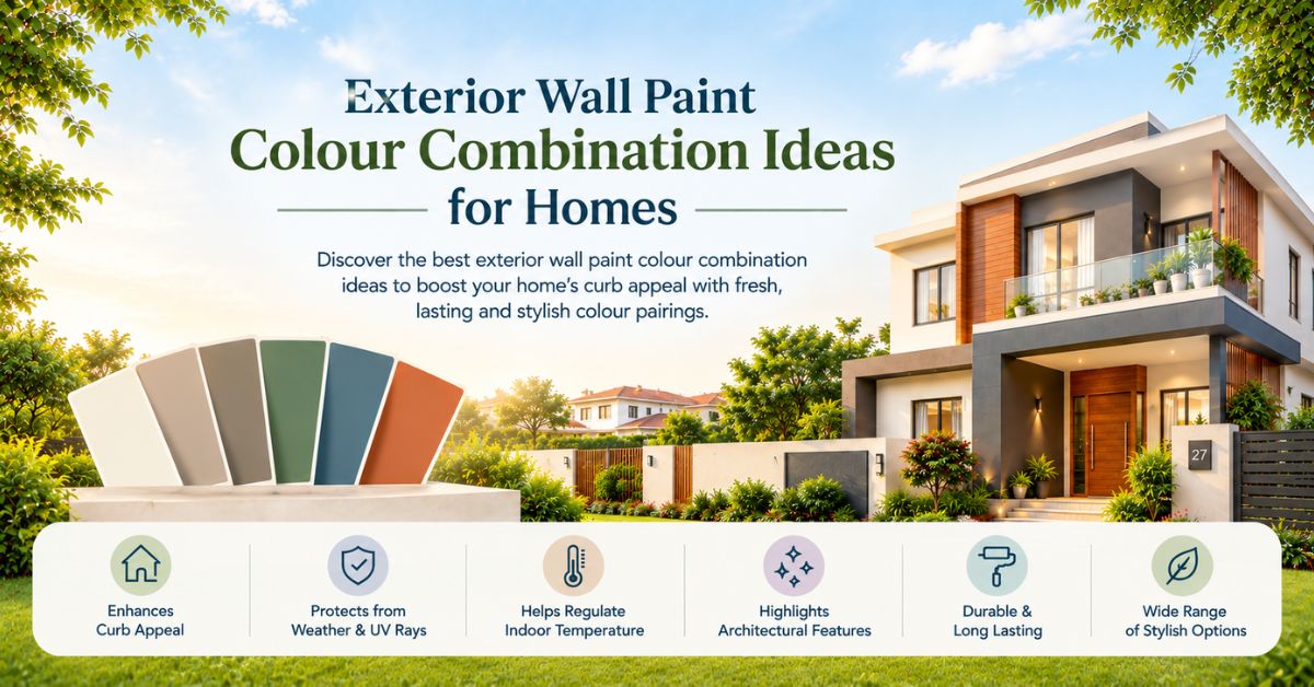 Exterior Wall Paint Colour Combination