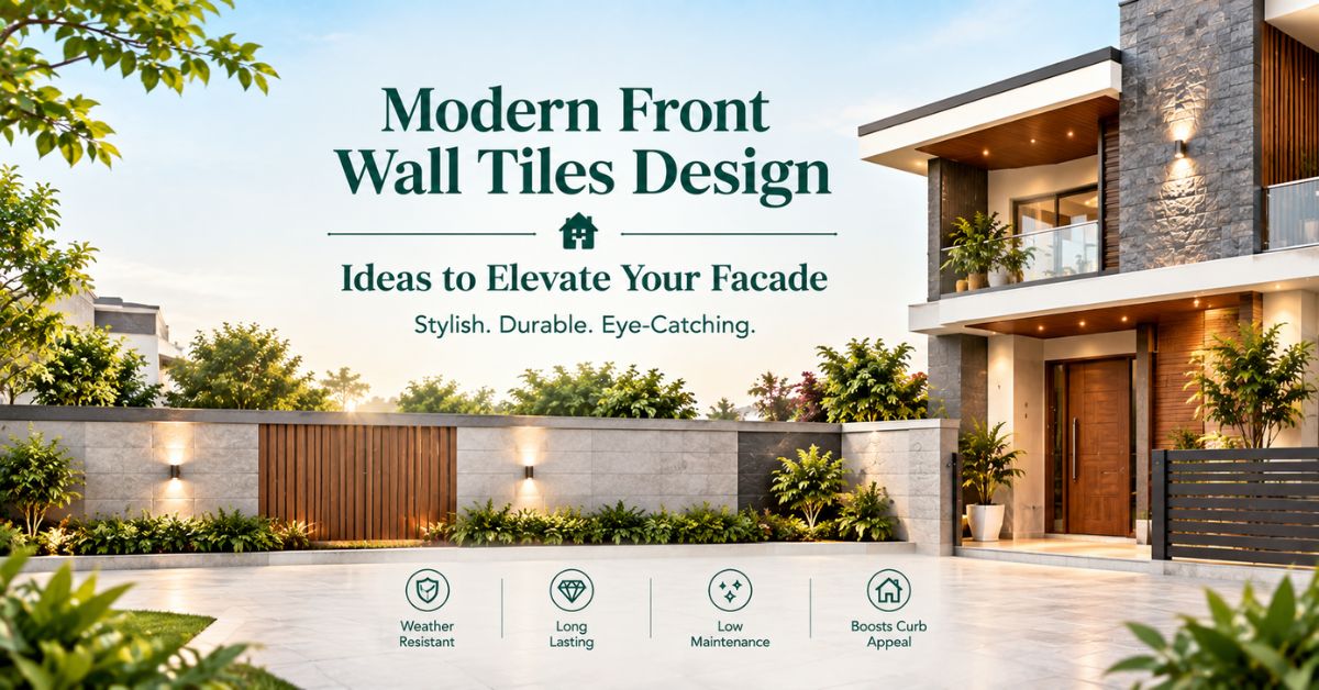 Modern Front Wall Tiles Design