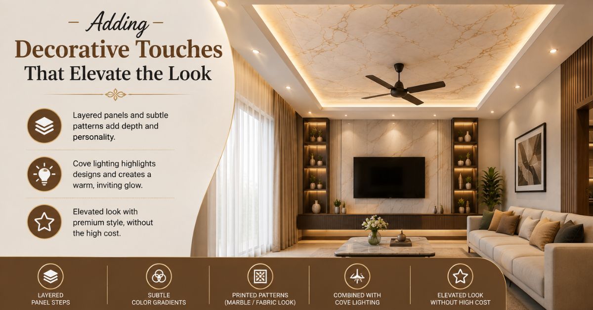 PVC Ceiling Designs for Living Room