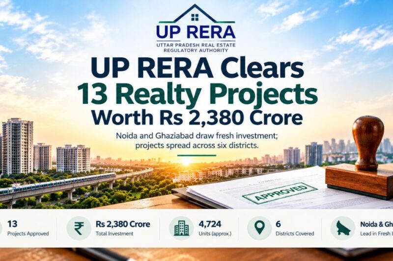 UP RERA Clears 13 Realty Projects Worth Rs 2,380 Crore, NCR Continues to Lead