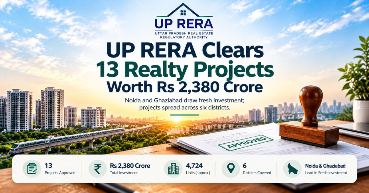 UP RERA approves 13 real estate projects