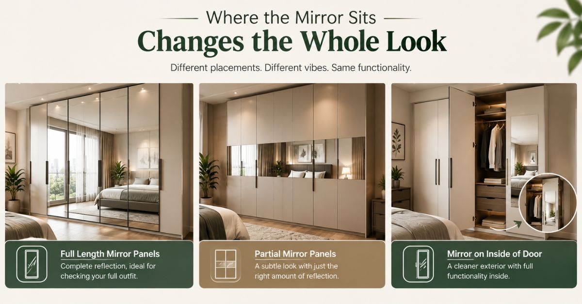 Wardrobe Design with mirror